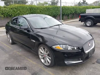 2015 Jaguar XF V6 Portfolio with VIN SAJWA0F77F8U65737, listed as a IAAI auction lot 42078529 with 62,229 mi miles. Bid and sale history available at carsss.com. Image 1.