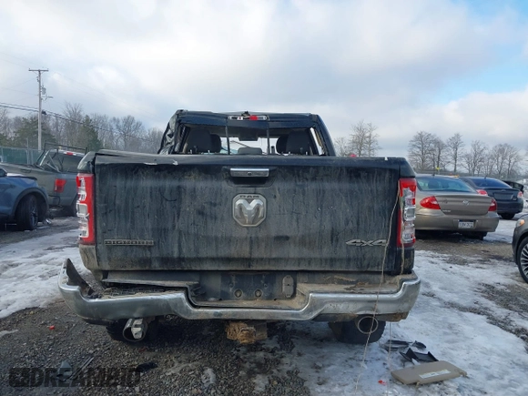 2019 Ram 1500 Big Horn/Lone Star with VIN 1C6SRFFT9KN783755, listed as a IAAI auction lot 41381428 with 134,669 mi miles. Bid and sale history available at carsss.com. Image 17.