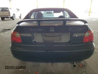 1997 Honda del Sol Si with VIN JHMEH6265VS005885, listed as a Copart auction lot 43037075 with 86,665 mi miles and Salvage Title. Bid and sale history available at carsss.com. Image 6.