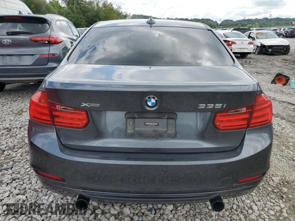 2013 BMW 3 Series 335i xDrive with VIN WBA3B9C53DF586535, listed as a Copart auction lot 65420104 with 100,210 mi miles and Salvage Title. Bid and sale history available at carsss.com. Image 6.