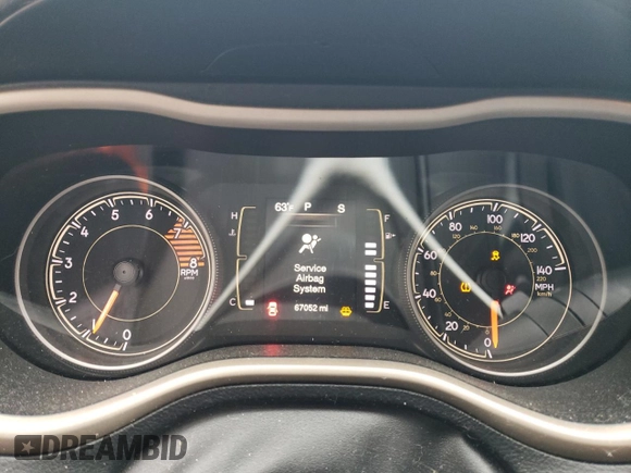 2017 Jeep Cherokee Altitude with VIN 1C4PJMAS8HW632630, listed as a Copart auction lot 59109645 with 67,052 mi miles and Salvage title. Bid and sale history available at DreamBid. Image 9.