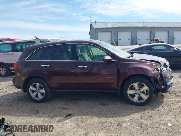 2010 Acura MDX Technology Pkg with VIN 2HNYD2H65AH505244, listed as a IAAI auction lot 41816959 with 139,807 mi miles. Bid and sale history available at carsss.com. Image 13.