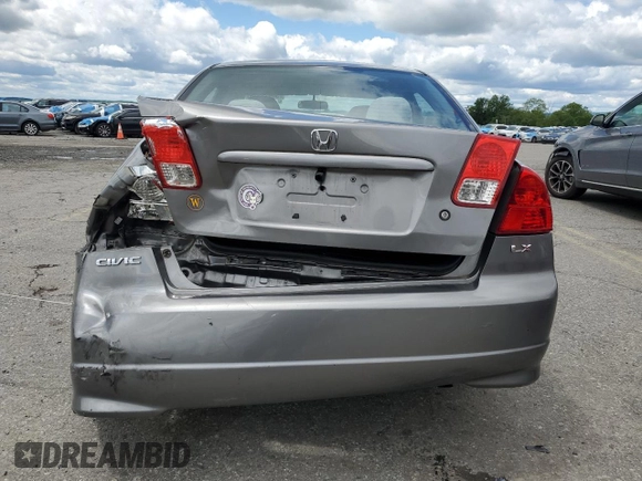 2004 Honda Civic LX z VIN 2HGES16514H556393, wystawiony jako Copart lot #58419375 z przebiegiem 153 990 mil mil oraz Szkoda całkowita • Salvage title. Historia ofert i sprzedaży dostępna na DreamBid. Obrazek 6.
