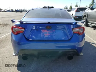 2018 Subaru BRZ tS with VIN JF1ZCAD12J9600805, listed as a Copart auction lot 77439764 with 82,360 mi miles and Salvage title. Bid and sale history available at DreamBid. Image 6.