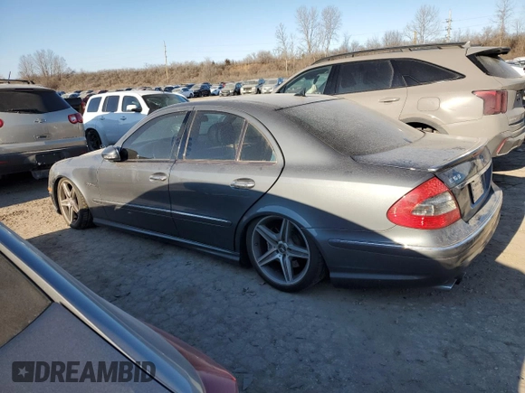 2007 Mercedes-Benz E 63 AMG with VIN WDBUF77X87B082522, listed as a Copart auction lot 42189345 with 78,835 mi miles and Salvage Title. Bid and sale history available at carsss.com. Image 2.