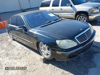 2003 Mercedes-Benz S-Class 4.3L with VIN WDBNG70J33A366275, listed as a IAAI auction lot 41856172 with 1 mi miles. Bid and sale history available at carsss.com. Image 1.