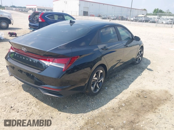 2023 Hyundai Elantra SEL with VIN KMHLS4AGXPU469704, listed as a IAAI auction lot 42355219 with 21,871 mi miles and . Bid and sale history available at DreamBid. Image 4.