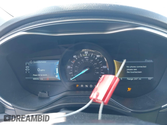 2019 Ford Fusion SE with VIN 3FA6P0LUXKR208139, listed as a IAAI auction lot 41820958 with 66,609 mi miles and . Bid and sale history available at DreamBid. Image 7.