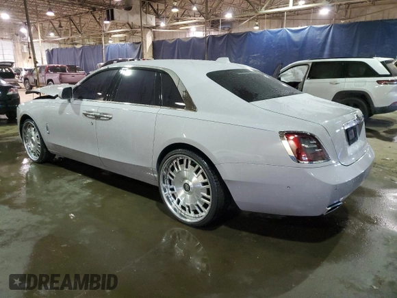 2021 Rolls-Royce Ghost z VIN SCATV0C04MU208558, wystawiony jako Copart lot #41417175 z przebiegiem Nie podano mil oraz Szkoda całkowita • Salvage title. Historia ofert i sprzedaży dostępna na DreamBid. Obrazek 2.