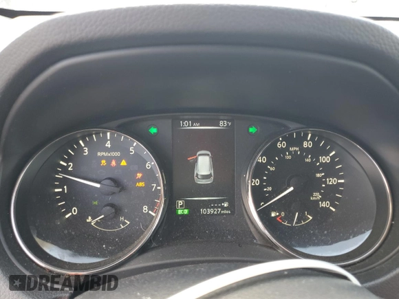 2017 Nissan Rogue SV with VIN KNMAT2MT7HP509615, listed as a Copart auction lot 58718145 with 103,927 mi miles and Salvage title. Bid and sale history available at DreamBid. Image 9.