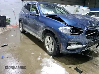 2020 BMW X3 xDrive30i with VIN 5UXTY5C05L9D22391, listed as a Copart auction lot 45843755 with Not Provided miles and Salvage Title. Bid and sale history available at DreamBid. Image 12.