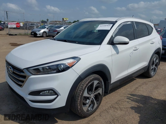 2016 Hyundai Tucson Limited with VIN KM8J33A2XGU030795, listed as a IAAI auction lot 42108969 with 117,418 mi miles. Bid and sale history available at carsss.com. Image 17.