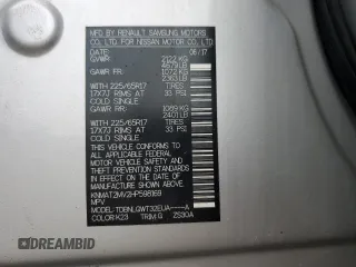 2017 Nissan Rogue SV с VIN KNMAT2MV2HP598169, выставлен на аукционе Copart как лот 58784245 с пробегом 105 143 миль миль и Списание • Salvage title. История ставок и продаж доступна на DreamBid. Изображение 14.
