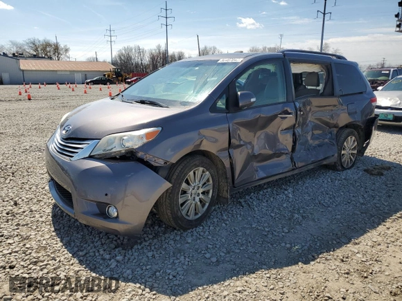 2014 Toyota Sienna Ltd with VIN 5TDDK3DC8ES093131, listed as a Copart auction lot 50407045 with 0 mi miles and Salvage Title. Bid and sale history available at carsss.com. Image 1.