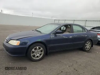 2001 Acura TL with VIN 19UUA56691A002785, listed as a Copart auction lot 44099145 with 283,986 mi miles and Salvage Title. Bid and sale history available at carsss.com. Image 1.