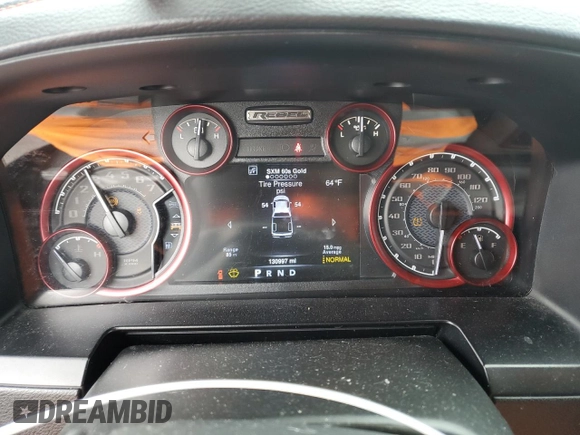 2015 Ram 1500 Rebel with VIN 1C6RR7YT8FS743062, listed as a Copart auction lot 61678185 with 130,997 mi miles and Clean title. Bid and sale history available at DreamBid. Image 9.