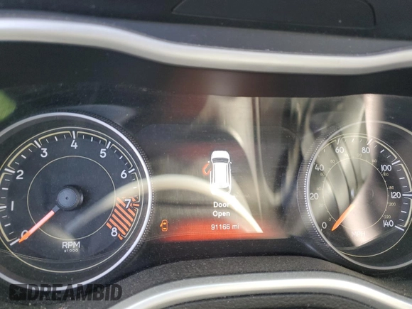 2015 Jeep Cherokee Trailhawk with VIN 1C4PJMBS9FW651926, listed as a Copart auction lot 45620295 with 91,166 mi miles and Salvage Title. Bid and sale history available at carsss.com. Image 9.