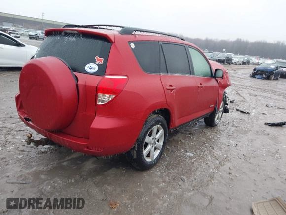2007 Toyota RAV4 Limited with VIN JTMZK31V776003448, listed as a IAAI auction lot 41504699 with 216,628 mi miles. Bid and sale history available at carsss.com. Image 4.