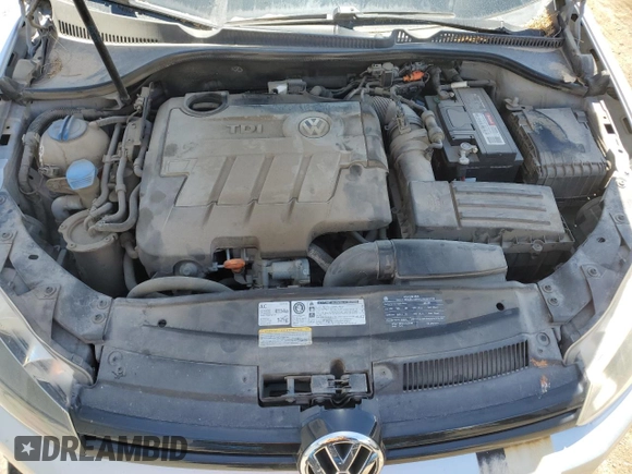 2011 Volkswagen Golf TDI with VIN WVWDM7AJ4BW205035, listed as a Copart auction lot 57489235 with 112,236 mi miles and Clean title. Bid and sale history available at DreamBid. Image 11.