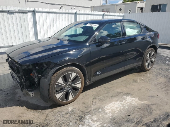 2023 Polestar 2 with VIN YSMED3KA7PL123051, listed as a Copart auction lot 72690444 with 43,809 mi miles and Non Repairable. Bid and sale history available at carsss.com. Image 1.