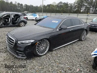 2023 Mercedes-Benz S 580 with VIN W1K6G7GB0PA184579, listed as a Copart auction lot 50176075 with 8,766 mi miles and Salvage Title. Bid and sale history available at DreamBid. Image 1.