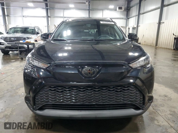 2025 Toyota Corolla Cross Hybrid S with VIN 7MUFBABG9SV065228, listed as a Copart auction lot 58408535 with 14,965 mi miles and Salvage title. Bid and sale history available at DreamBid. Image 5.