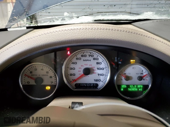 2006 Ford F-150 XLT with VIN 1FTPW14V46KD40984, listed as a Copart auction lot 44143115 with 163,856 mi miles and Clean Title. Bid and sale history available at carsss.com. Image 9.