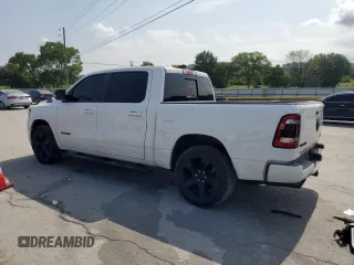 2021 Ram 1500 Lone Star with VIN 1C6RREFT0MN629091, listed as a Copart auction lot 62813465 with 74,154 mi miles and Salvage title. Bid and sale history available at DreamBid. Image 2.