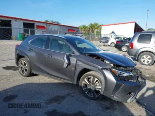 2022 Lexus UX 200 with VIN JTHX3JBH3N2051968, listed as a IAAI auction lot 41965962 with 12,722 mi miles and . Bid and sale history available at DreamBid. Image 1.
