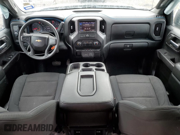 2020 Chevrolet Silverado 1500 Custom with VIN 1GCRWBEF3LZ191136, listed as a Copart auction lot 81049624 with 77,711 mi miles and Salvage Title. Bid and sale history available at carsss.com. Image 8.