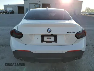 2022 BMW 2 Series 230i with VIN 3MW23CM04N8C67454, listed as a Copart auction lot 74141554 with 32,676 mi miles and Salvage Title. Bid and sale history available at carsss.com. Image 6.