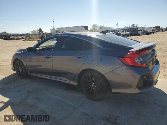 2020 Honda Civic Si with VIN 2HGFC1E57LH702572, listed as a Copart auction lot 50269585 with 126,077 mi miles and Salvage Title. Bid and sale history available at DreamBid. Image 2.