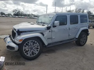 2024 Jeep Wrangler High Altitude z VIN 1C4RJXU68RW147110, wystawiony jako Copart lot #79119044 z przebiegiem Nie podano mil oraz Szkoda całkowita • Salvage title. Historia ofert i sprzedaży dostępna na DreamBid. Obrazek 1.