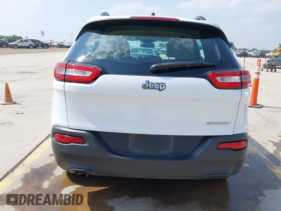 2015 Jeep Cherokee Sport with VIN 1C4PJLAB6FW602355, listed as a IAAI auction lot 41962707 with 175,428 mi miles. Bid and sale history available at carsss.com. Image 17.