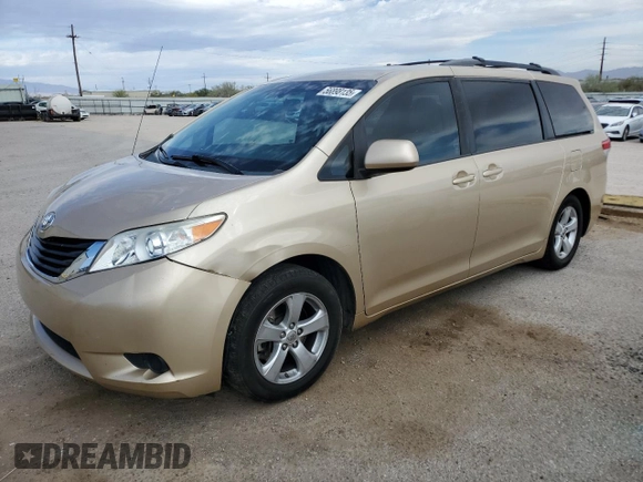 2012 Toyota Sienna LE AAS с VIN 5TDKK3DC6CS276676, выставлен на аукционе Copart как лот 56898135 с пробегом 167 432 миль миль и Списание • Salvage title. История ставок и продаж доступна на DreamBid. Изображение 1.