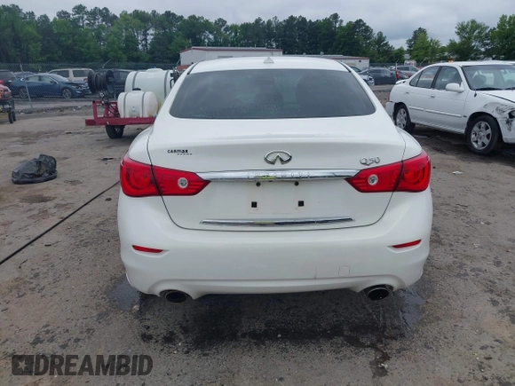 2014 Infiniti Q50 with VIN JN1BV7AP1EM670108, listed as a IAAI auction lot 42428330 with 260,478 mi miles and . Bid and sale history available at DreamBid. Image 16.