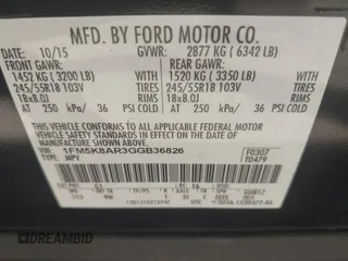 2016 Ford Police Interceptor Utility z VIN 1FM5K8AR3GGB36826, wystawiony jako IAAI lot #42177474 z przebiegiem 65 464 mil mil oraz . Historia ofert i sprzedaży dostępna na DreamBid. Obrazek 9.