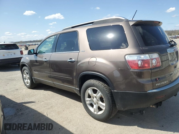 2008 GMC Acadia SLT1 with VIN 1GKEV23738J186039, listed as a Copart auction lot 50992395 with 208,118 mi miles and Salvage Title. Bid and sale history available at DreamBid. Image 2.
