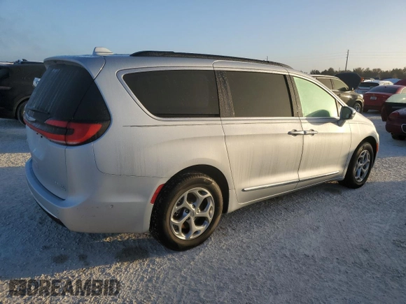 2022 Chrysler Pacifica Limited with VIN 2C4RC3GG4NR175206, listed as a Copart auction lot 77249974 with Not provided miles and Salvage title. Bid and sale history available at DreamBid. Image 3.