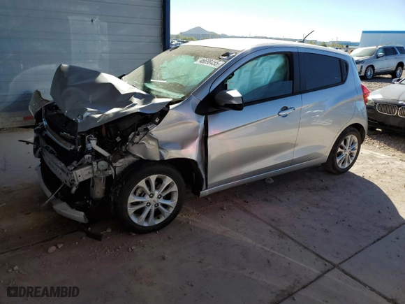 2020 Chevrolet Spark LT with VIN KL8CD6SA4LC420348, listed as a Copart auction lot 46698455 with 96,754 mi miles and Salvage Title. Bid and sale history available at carsss.com. Image 1.