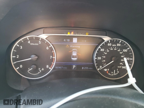 2019 Nissan Altima 2.5 Platinum with VIN 1N4BL4FW1KC191177, listed as a Copart auction lot 45898905 with 86,967 mi miles and Salvage Title. Bid and sale history available at carsss.com. Image 9.