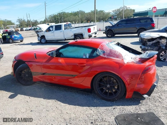 2024 Toyota GR Supra 3.0 with VIN WZ1DB0G07RW063657, listed as a IAAI auction lot 41428094 with 8,765 mi miles. Bid and sale history available at carsss.com. Image 14.