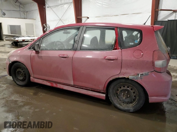 2007 Honda Fit Sport with VIN JHMGD376X7S034491, listed as a Copart auction lot 88989655 with 184,022 mi miles and Non Repairable. Bid and sale history available at carsss.com. Image 2.
