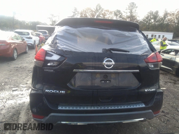 2017 Nissan Rogue SV with VIN KNMAT2MV7HP606962, listed as a IAAI auction lot 40924941 with 129,183 mi miles. Bid and sale history available at carsss.com. Image 16.