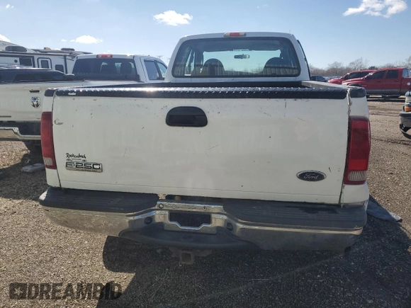 2006 Ford Super Duty F-250 XL with VIN 1FTSX21536EC15233, listed as a Copart auction lot 49955985 with 0 mi miles and Salvage Title. Bid and sale history available at carsss.com. Image 6.