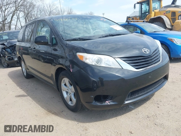 2014 Toyota Sienna LE AAS with VIN 5TDKK3DC6ES499478, listed as a IAAI auction lot 41918474 with 127,734 mi miles and . Bid and sale history available at carsss.com. Image 1.
