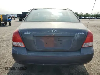 2002 Hyundai Elantra GLS with VIN KMHDN45D22U384067, listed as a Copart auction lot 59384065 with 131,236 mi miles and Salvage title. Bid and sale history available at DreamBid. Image 6.