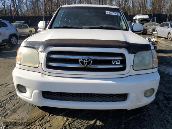 2002 Toyota Sequoia Limited with VIN 5TDZT38A02S061636, listed as a Copart auction lot 43022645 with 291,214 mi miles and Salvage Title. Bid and sale history available at carsss.com. Image 5.
