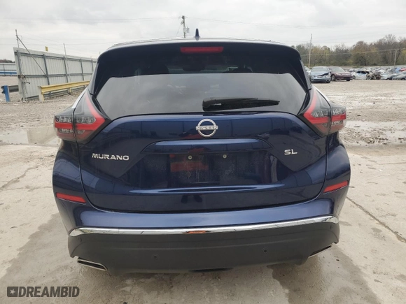 2024 Nissan Murano SL with VIN 5N1AZ2CJ3RC115404, listed as a Copart auction lot 81108454 with 6,396 mi miles and Salvage Title. Bid and sale history available at carsss.com. Image 6.