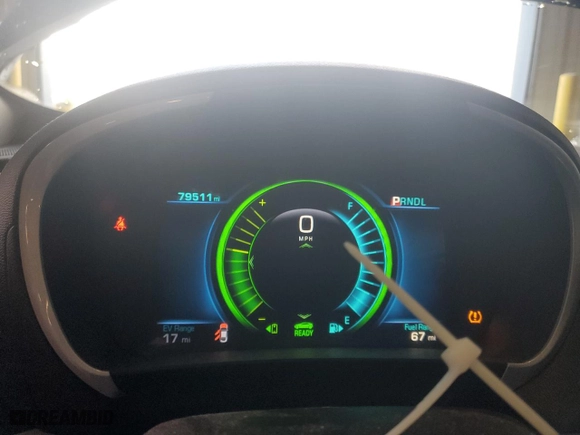 2016 Chevrolet Volt LT with VIN 1G1RC6S58GU122787, listed as a Copart auction lot 43801755 with 79,511 mi miles and Salvage Title. Bid and sale history available at carsss.com. Image 9.